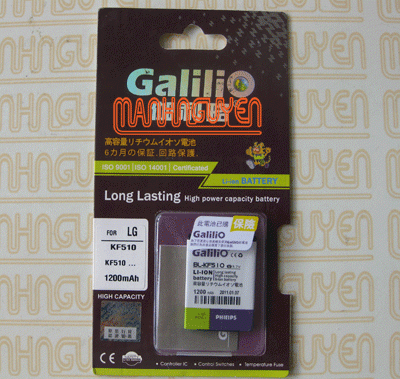 Pin Galilio cho LG KG270, LG KG271, LG KG278, LG LX160
