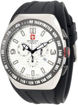 Swiss Military Calibre Men's 06-4C2-04-001R Commando Luminous Silver Dial Chrono Tachymeter Watch