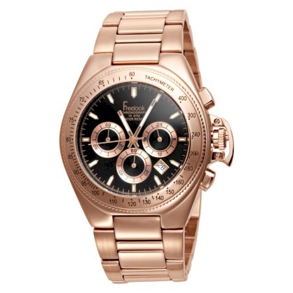 Freelook Women's HA5303RGM-1 Aquamarina II rose gold plated stainless steel Black Dial Watch