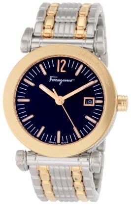 Ferragamo Unisex F50LBQ9533 S095 Salvatore Quartz 3-Hands Two-Tone Steel Bracelet Watch