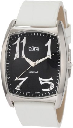Burgi Women's BU36W Heart O' Diamonds' Swiss Quartz Diamond Classic Stainless Steel Watch
