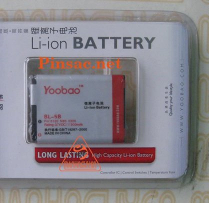 Pin Yoobao cho Nokia 5070, N90, N80, 6121, 6120 classic