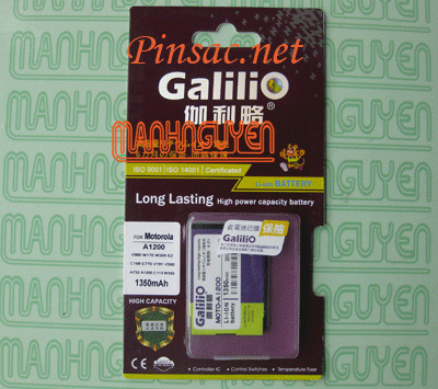 Pin Galilio cho Motorola W510, Wilder, W175, W230, W230a