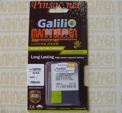 Pin Galilio cho HTC BB96100, HTC C510, HTC C510e, HTC Salsa, HTC T8698