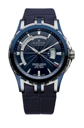 Edox Men's 83006 357B BUIN Grand Ocean Automatic Blue Sapphire 