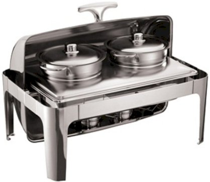 Nồi buffet CN chân thẳng inox có 2 nồi suop bên trong Kinhoo 22288 4L