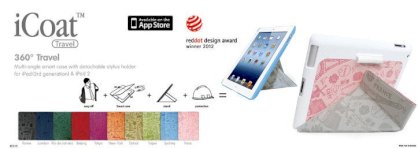 Case Ozaki iCoat-Travel for iPad 2 -iPad 3