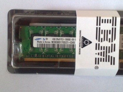 IBM 1GB Single Rank PC3-10600 CL9 DDR3 VLP 44T1485