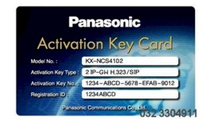 Phần mềm Activation key IP Trunk PANASONIC KX-NCS4102