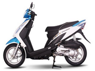 Kymco Candy 50cc 2012 Màu trắng - xanh dương