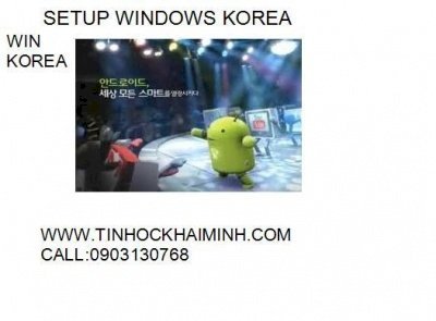 Setup Windows Korea