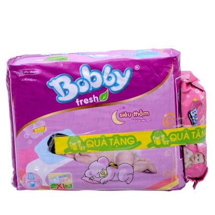 Tã dán Bobby Fresh siêu thấm XL23 (từ 12 - 17kg)