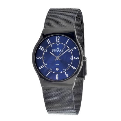 Skagen Men's O233XLSBN Skagen Denmark Grey Steel Watch