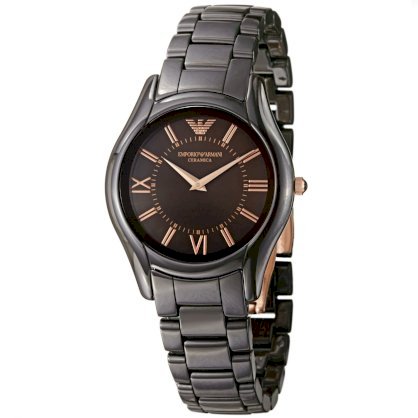 Emporio Armani Women's AR1445 Ceramic Brown Ceramic Bracelet Watch
