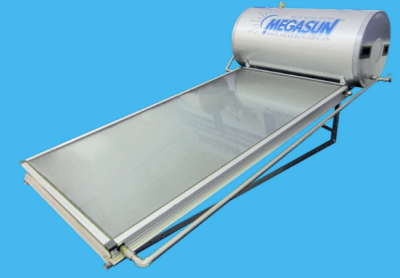 Máy nước nóng năng lượng mặt trời tầm phẳng MEGASUN 400 Lít - không chịu áp