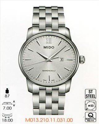 Đồng hồ đeo tay Mido Baroncelli M013.210.11.031.00