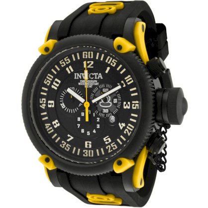 Invicta Men's 10181 Russian Diver Chronograph Black Dial Watch