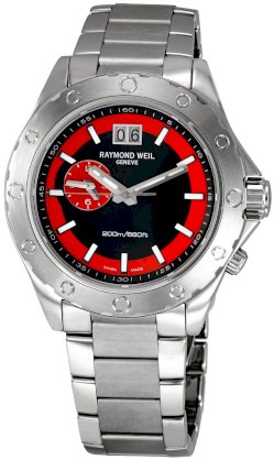 Raymond Weil Men's 8200-ST-20041 Sport Black and Red Dial Watch
