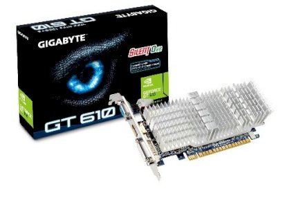 GIGABYTE GV-N610SL-1GI (NVIDIA GeForce GT 610,  1024MB, DDR3, 64-bit, PCI Express 2.0)