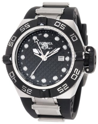 Invicta Men's 1153 Subaqua Noma IV GMT Black Dial Polyurethane Watch