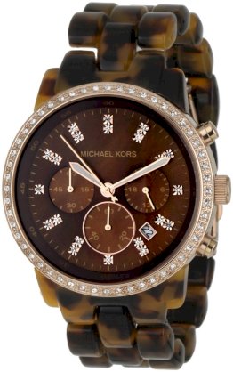  Michael Kors Women's MK5366 Showstopper Classic Chronograph Tortoise Watch