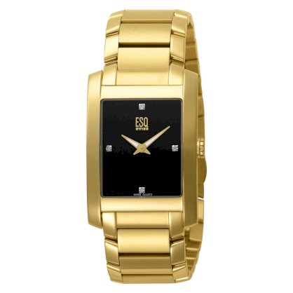 ESQ by Movado Men's 7301300 SWISS Venture Gold-Plated Diamond Accented Watch
