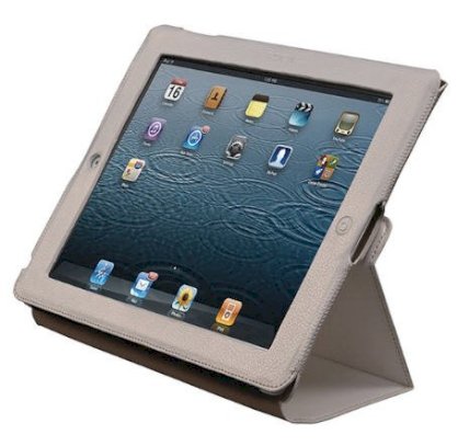 Case Trexta Slim Folio White PU for iPad 2 -iPad 3
