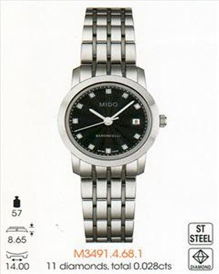 Đồng hồ đeo tay Mido Baroncelli M3491.4.68.1