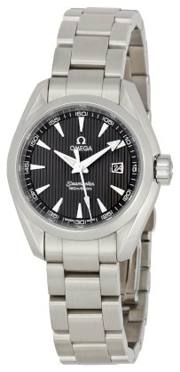 Omega Women's 231.10.30.61.06.001 Seamaster Aqua Terra Quartz Grey Dial Watch