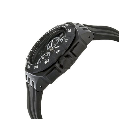 Swatch Men's SUIB400 Quartz Chronograph Black Dial Plastic Watch