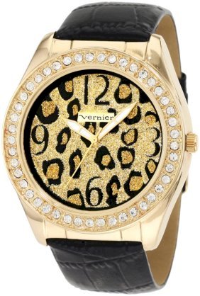  Vernier Women's VNR11035 Round Crystal Bezel Bracelet Fashion Watch