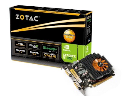 ZOTAC GeForce GT 630 Synergy Edition 1GB [ZT-60404-10L] (NVIDIA GeForce GT 630, GDDR3 1GB, 128-bit, PCI-E 2.0)