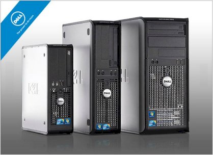 Máy tính Desktop Dell OPTIPLEX 755 DT-E09 (Intel Core 2 Duo E8400 3.0Ghz, Ram 2GB, HDD 320GB, VGA Intel GMA 3100, Microsoft Windows 7 Ultimate, Không kèm màn hình)