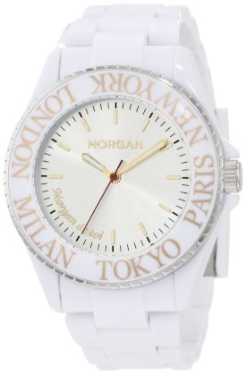 Morgan Women's M1096WP Sporty White Plastic Watch