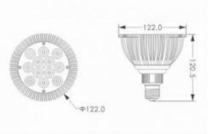 Đèn led Rạng Đông  PAR28 4W/120