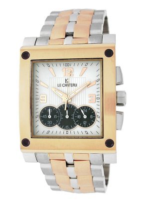 Le Chateau Men's 5403MTT-Rose-WHTandBLK Sports Dinamica Collection Titanium Chrono Watch