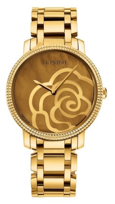Valentino Women's V56SBQ5043S080 Rose Rose Gold Brown Mother Of Pearl Watch