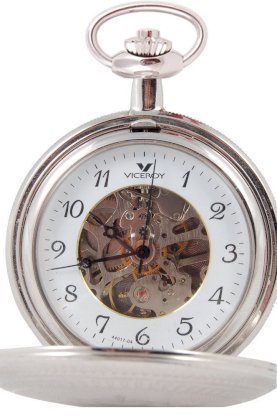 Viceroy 44017-04 Automatic Stainless Steel Exhibition Pocket Pocket Watch