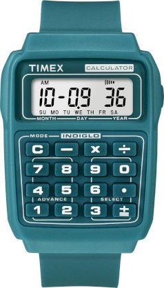 Timex Retro Nigel Blue Calculator Watch T2N190