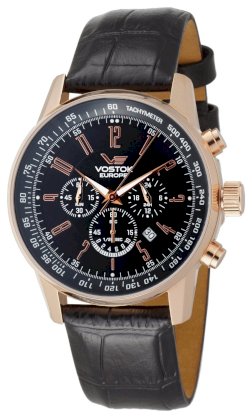 Vostok-Europe Men's OS22/5619133 Gaz-14 Limo Quartz Black Dial Watch