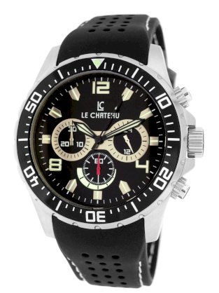 Le Chateau Men's 7072mssrub-blk Sport Dinamica Chronograph Watch