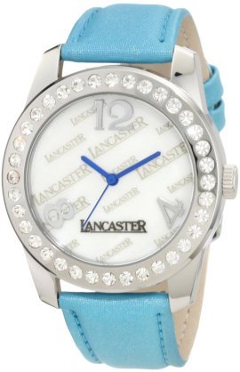 Lancaster Women's OLA0477BN-VR Non Plus Ultra Mother-Of-Pearl Dial Blue Silk Watch