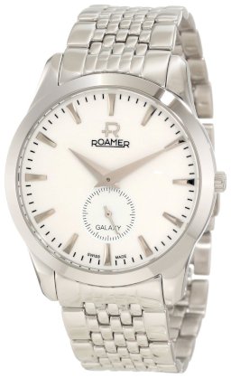 Roamer of Switzerland Men's 938858 41 25 90 Galaxy White Dial Stainless Steel Watch