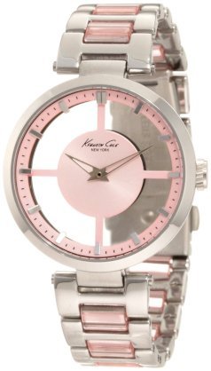 Kenneth Cole New York Men's KC4814 Transparency Pink Dial Transparency Pink Link Watch