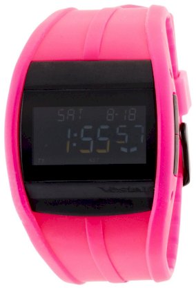  Vestal Unisex CRU007 Crusader Digital Neon Pink Surf Watch