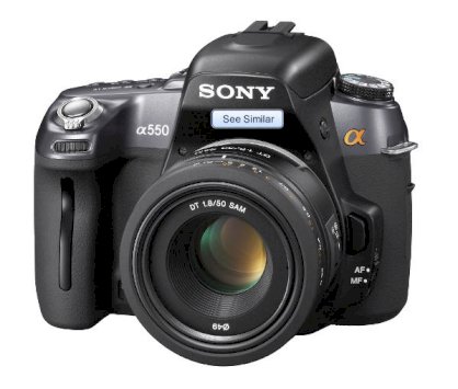 Sony Alpha DSLR-A550 (DT 50mm F1.8 SAM) Lens Kit