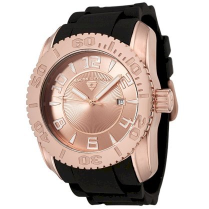 Swiss Legend Men's 20068-RG-09 Commander Collection Rose Gold Ion-Plated Rose Dial Watch