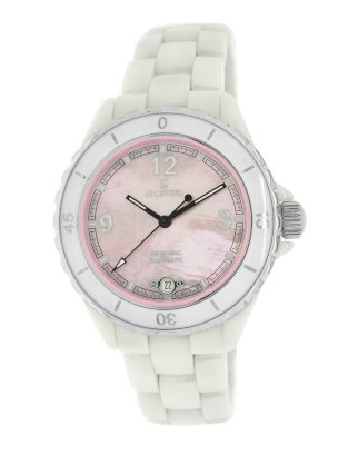 Le Chateau Women's 5801-PNK-MOP Condezza LC All Ceramic Watch