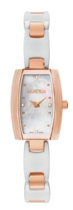 Roamer of Switzerland Women's 673847 49 89 60 Ceraline Bijoux-Set Rose Gold IP Mother-Of-Pearl Ceramic Watch