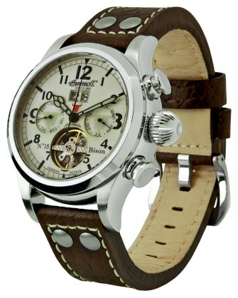 Ingersoll Men's IN4506WHGR Bison Number 18 Automatic White Dial Watch